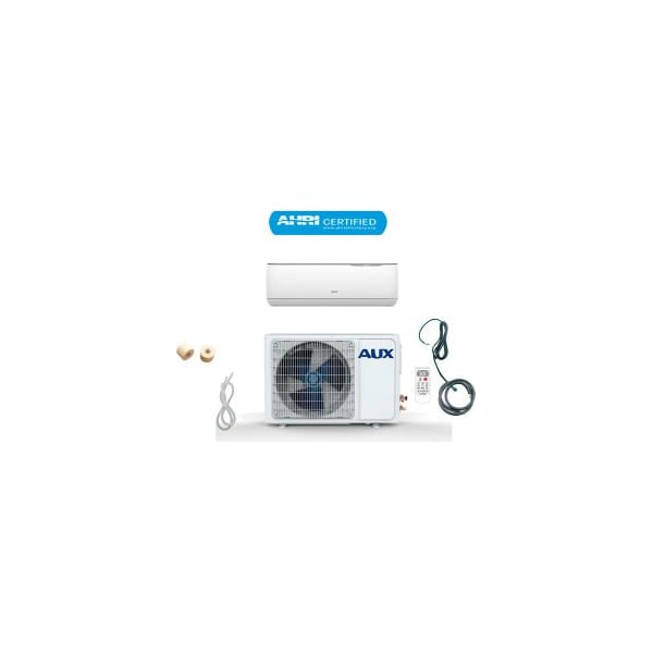Aux Usa-116988 AUX Ductless Mini Split Air Conditioner w/ Heat Pump, Wifi Enabled, 12000 BTU, 1 Ton, 25ft Lineset ASW-H12U3/JIR1D1-US-D - main